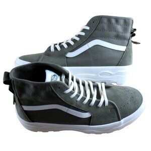 Vans Women's Sentry Sk8-Hi Canvas Suede Boots Kalamata Green White Size 10 NIB